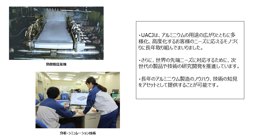 長年のアルミ二ウム製造におけるノウハウ、技術知見